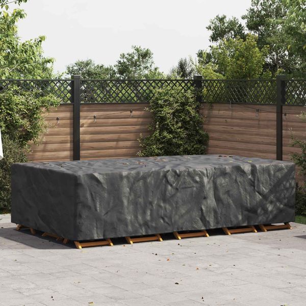 vidaXL Möbelbezug Uni Schwarz 305 x 190 x 85 cm 210D 4105861