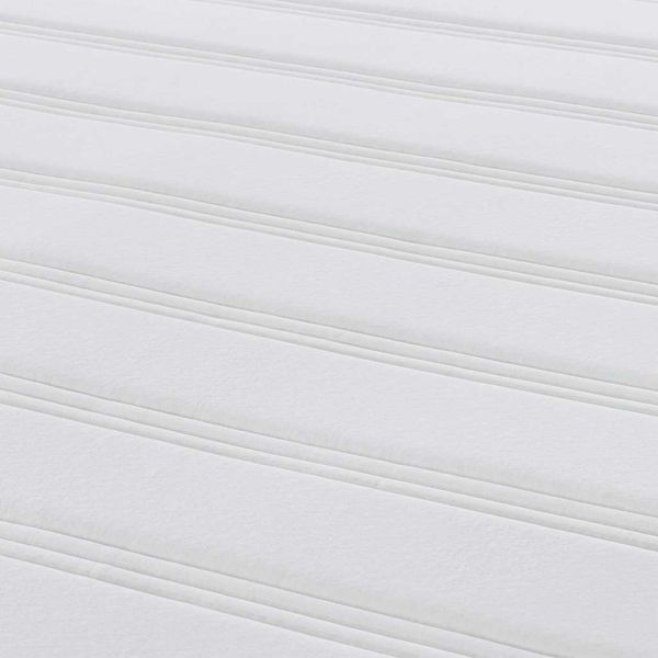 vidaXL Bettmatratze mit Matratze Hellgrau 120 x 200 cm Stoff 42008281 Bild 9