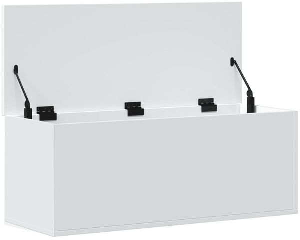 vidaXL Truhe Weiß 90x35x35 cm Holzwerkstoff 840681 Bild 7