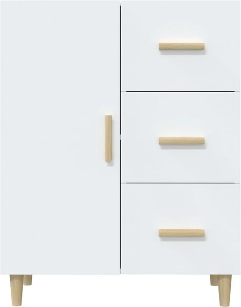 Sideboard, Kommode Weiß 69,5x34x90 cm Holzwerkstoff j3318p Bild 5
