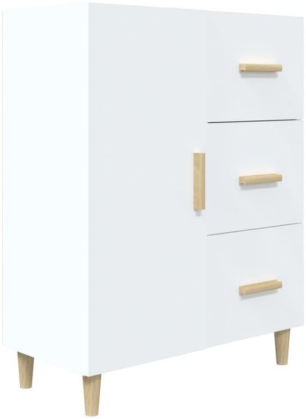 Sideboard, Kommode Weiß 69,5x34x90 cm Holzwerkstoff j3318p