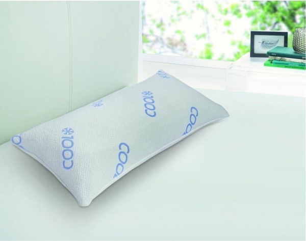 Triton Cool Visco Komfort Schlafkissen 40x80cm Kopf Nacken Bett Sofa Winter