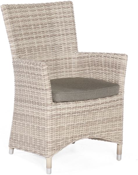 Sonnenpartner Garten-Sessel Ikarus Aluminium mit Polyrattan white-coral Gartenstuhl