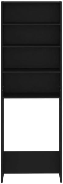 vidaXL Waschmaschinenschrank Schwarz 64x24x190 cm 808405