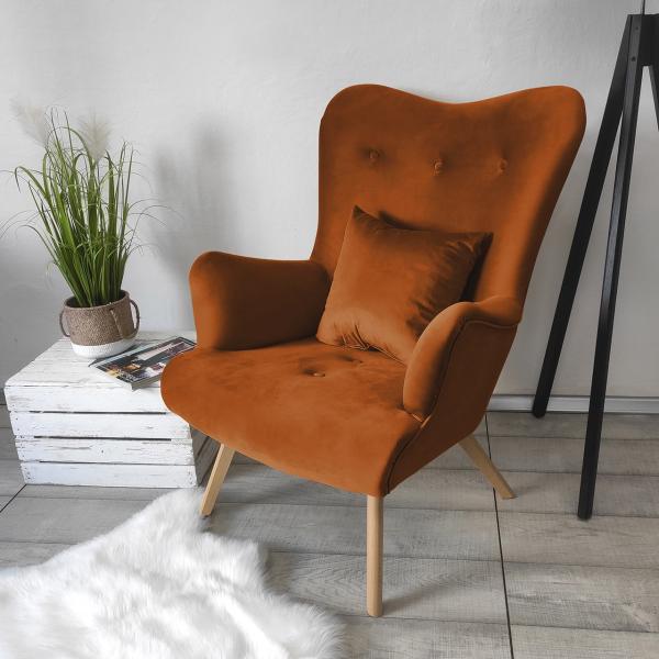 Sessel Hosul, Farbe: Magic Velvet 2213