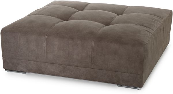 JOB 'Moldau' Hocker, Mikrofaser braun, 120 x 38 x 120 cm
