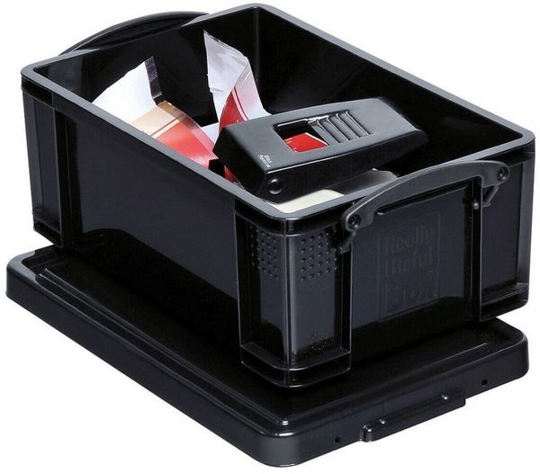 REALLYUSEFULBOX Aufbewahrungsbox, 9 Liter, verschließbar und stapelbar