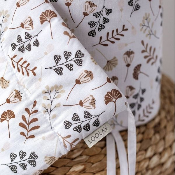 Loolay Bettnestchen 2026 TREND Muster Babybett BETTUMRANDUNG 420, 360, 210, 180 x 30cm, (Neugeborene Baby Erstausstattung PREMIUM Geschenk HASE, ROSE, IGEL, HERZ, Bärchen, Babybett Umrandung Kopfschutz Nestchen Babynest für Mädchen und Junge), 100% Eur...