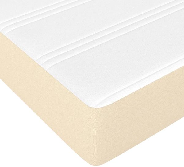 vidaXL Taschenfederkernmatratze Mittel Creme 140x190x20 cm Stoff 347779 Bild 5