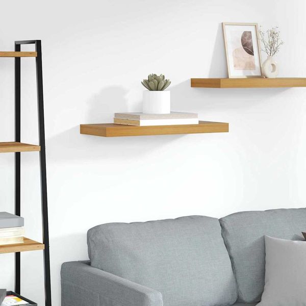 vidaXL Wandregal Wandmontiert Braun 60 x 23 x 4 cm Holzwerkstoff 42019947