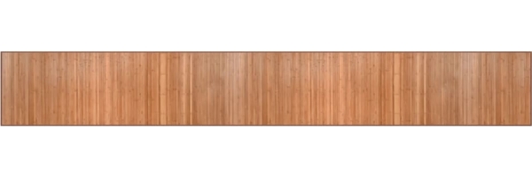 vidaXL Teppich Rechteckig Natur 70x500 cm Bambus 376889