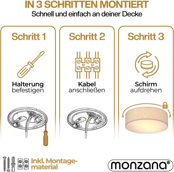 Deckenlampe Sternenhimmel 30cm grau Bild 10