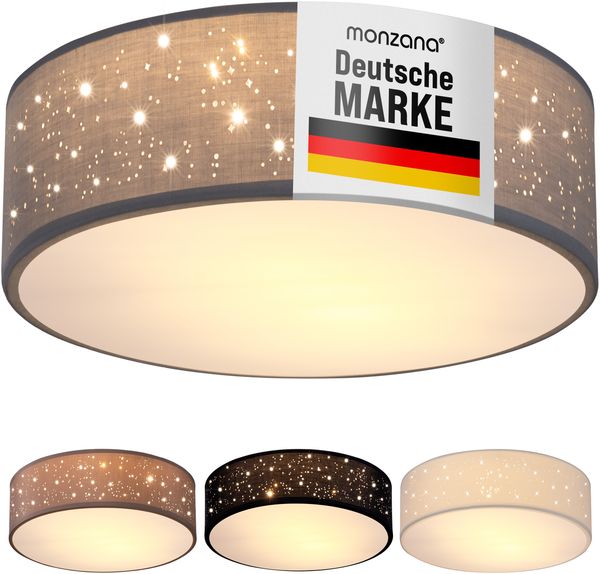 Deckenlampe Sternenhimmel 30cm grau