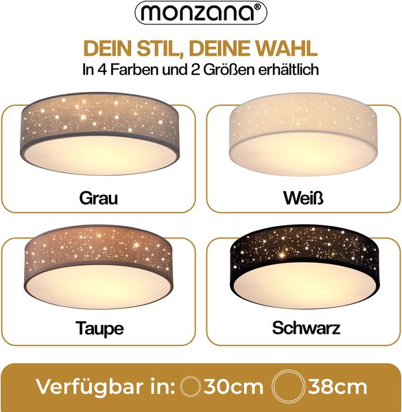 Deckenlampe Sternenhimmel 30cm grau Bild 7