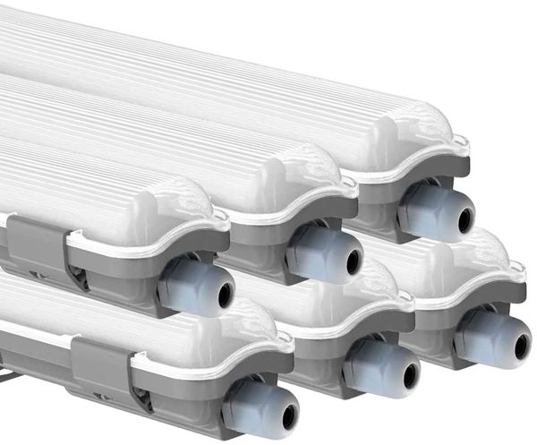 6er Set LED Wannenleuchten, Tages-Licht, L 127,5 cm VT-12028