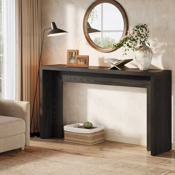 Tribesigns Konsolentisch 140 cm Beistelltisch, Eingangstisch mit Stauraum, Flurtisch, Sofatisch