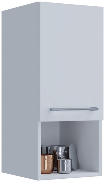 VCM Badmöbel Midischrank Badinos 914360 Weiß H. 76 x B. 33 x T. 37 cm