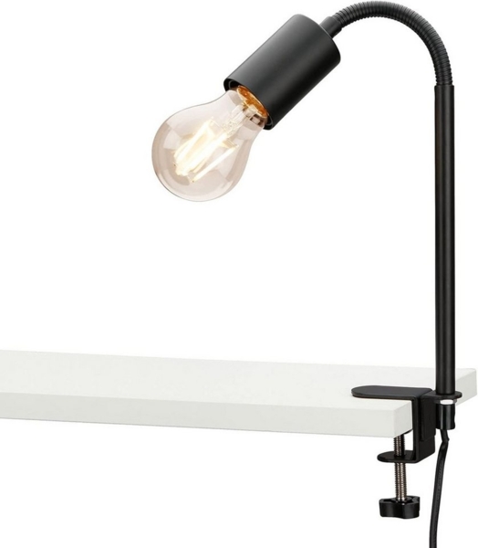 Briloner Klemmleuchte Krampo schwarz E27, max. 10W