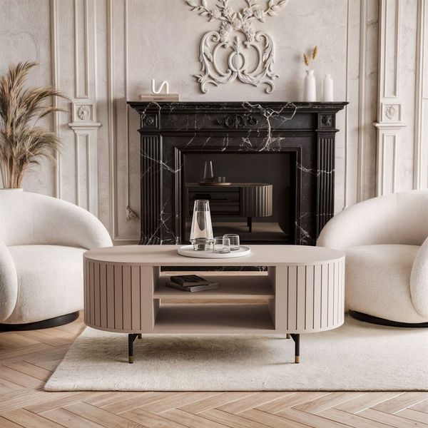 Lookway Couchtisch ELODIE mit Ablage – modern, elegant & funktional (1x Couchtisch), Breite: 104 cm