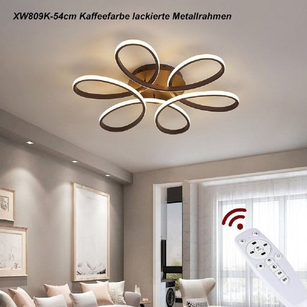 Euroton LED Deckenleuchte LED Deckenlampe Fernbedienung Lichtfarbe einstellbar dimmbar Leuchte, LED fest integriert, mit Fernbedienung warmweiß bis kaltweiß stufenlos einstellbar