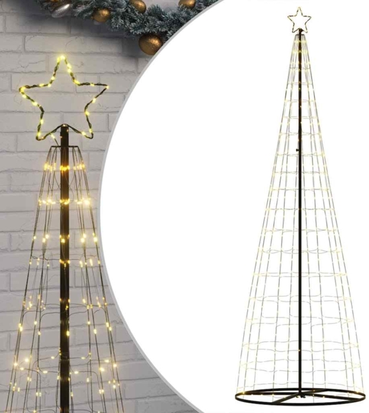 vidaXL LED Tannenbaum 550 LEDs Warmweiß 304 cm 4016452