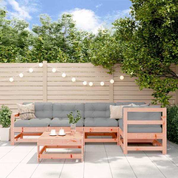 vidaXL 6-tlg. Garten-Lounge-Set Massivholz Douglasie 3186464