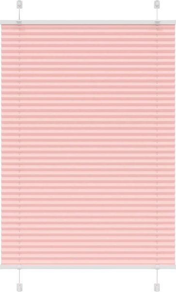 vidaXL Plissee Rosa 85x100 cm Stoffbreite 84,4 cm Polyester 4015429