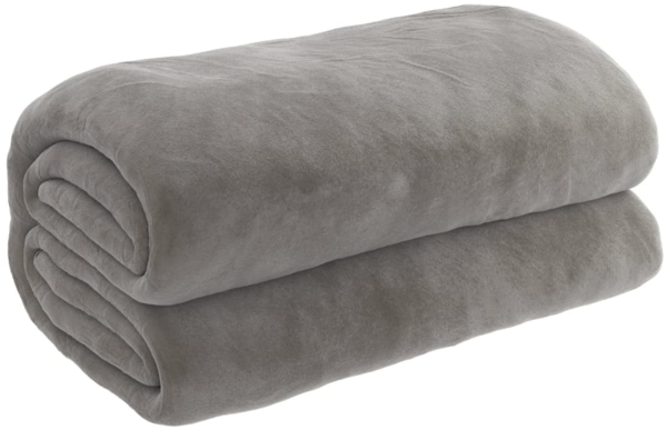 vidaXL Gewichtsdecke Stoff, 1x Gewichtsdecke, 1x Bezug, Grau, 200x200 cm, Baumwolle, 13 kg