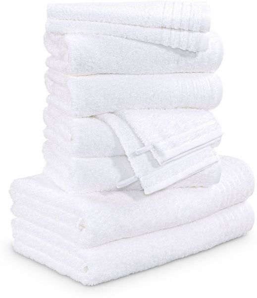 Möve Handtuch Set New Classic, Walkfrottier (10-St), Waschhandschuhen, Gäste-, Hand- und Duschtüchern, 100% Baumwolle