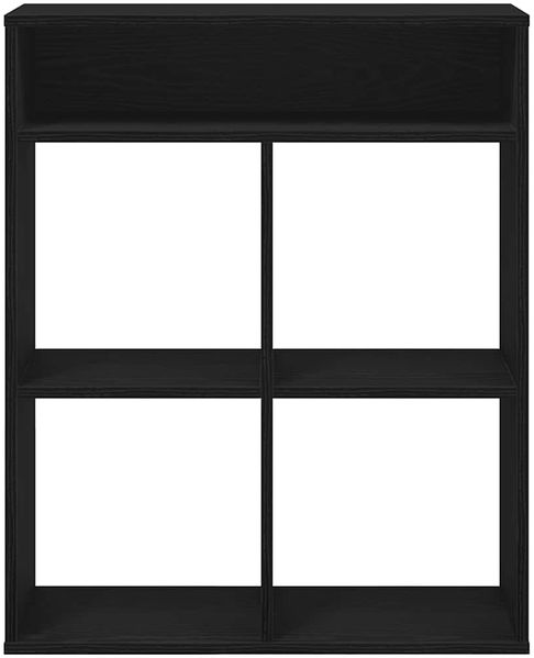 vidaXL Bücherregal Schwarz 66x31x80 cm Holzwerkstoff 860293 Bild 4