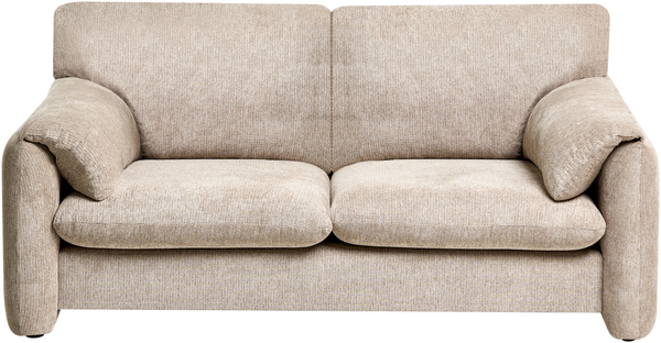 Sofa 2-Sitzer GETA Stoff Taupe