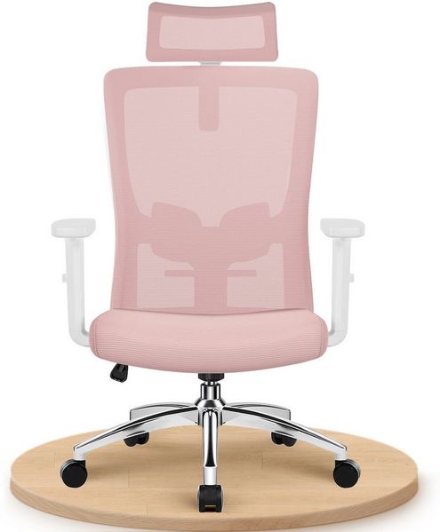 Adormii Bürostuhl Bürostuhl Ergonomisch, schreibtischstuhl mit Metallfuß, stabil (Ergonomischer bürostuhl mit verstellbaren Armlehnen, büro stuhl bis zu 135° neigbar, ergonomic office chair mit höhenverstellbarer, atmungsaktiv und komfortabel, bürostuh...