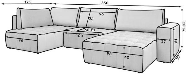 Eltap Bonito Ecksofa (Loco 33) Seite rechte Bild 12