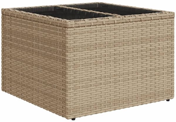 vidaXL 6-tlg. Garten-Sofagarnitur mit Kissen Beige Poly Rattan 3220138 Bild 6
