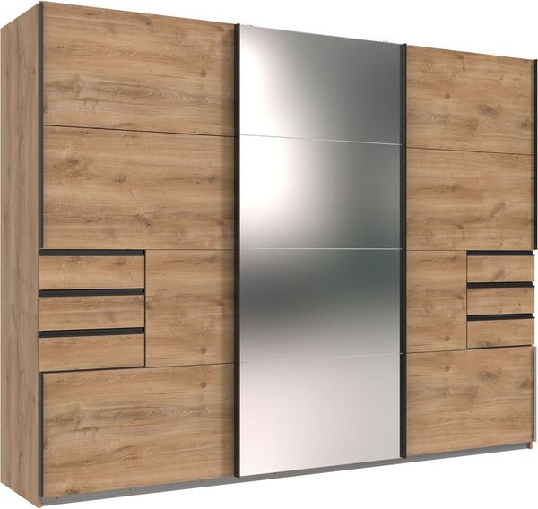 Wimex Schwebetürenschrank Saigon mit Spiegeltür, 3 Türen, 270cm breit Bild 2