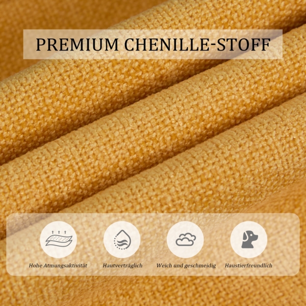 Sofa-Bett, Multifunktionales für zwei Personen mit verstellbarer Rückenlehne zwei USB-Anschlüsse Handyhalter Seitentasche Metallbeinen modernes Klappsofa als Sitzmöbel oder Gästebett, Stoff+Metall, Grau Bild 6