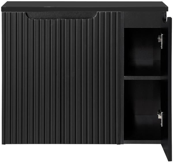 Waschtisch-Unterschrank 80cm, in schwarz, NEWPORT-56-BLACK