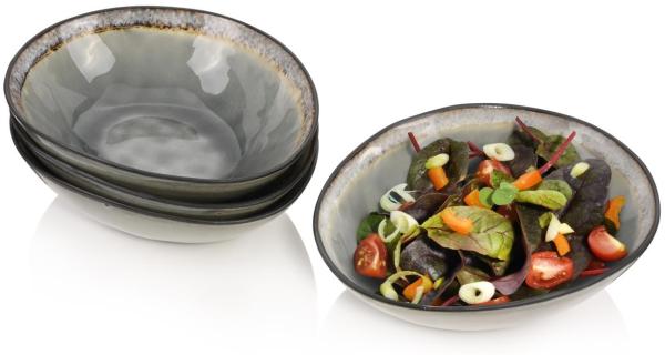 SÄNGER Salatschalen Set Capri Grau 4 teilig