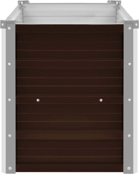 vidaXL Garten-Hochbeet Braun 160 x 40 x 45 cm Verzinkter Stahl 45718 Bild 4
