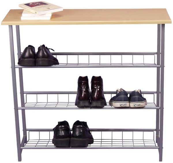 Schuhregal/Konsole "Davne" mit 3 GitterbÃ¶den