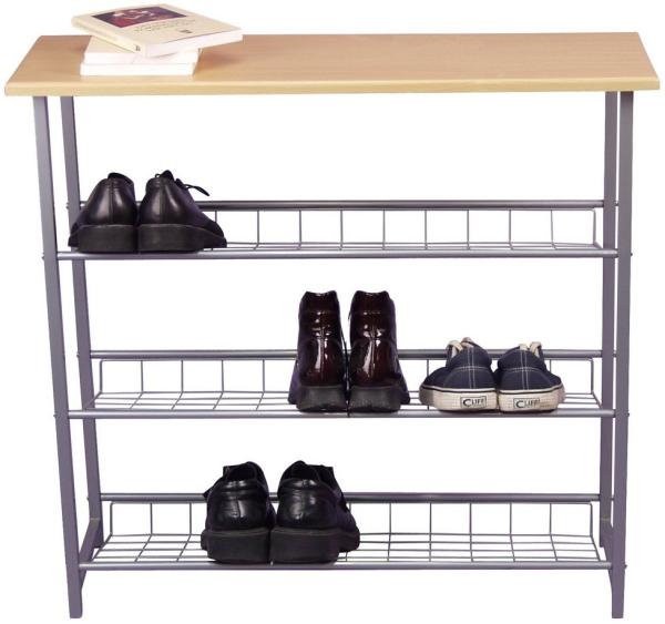 Schuhregal/Konsole "Davne" mit 3 Gitterböden