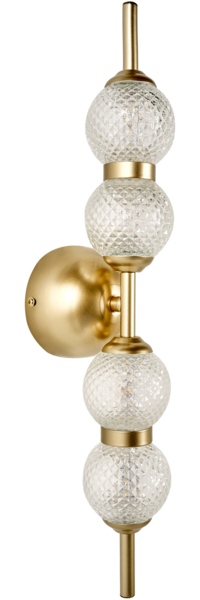 LED Wandlampe ARAS Glas Gold