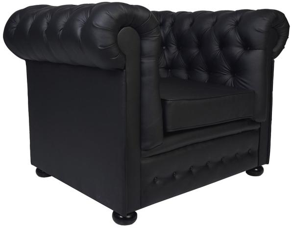 Sessel Polstersessel YELM CHESTERFIELD Massivholz Buche