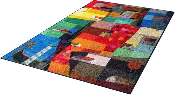 wash+dry by Kleen-Tex Teppich Venetien, rechteckig, Höhe: 7 mm, rutschhemmend, In- und Outdoor geeignet, waschbar