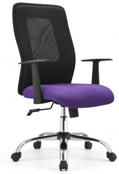 Bürostuhl Chester Drehstuhl Bürosessel für Büro & Jugendzimmer lila/schwarz