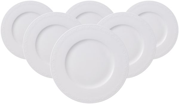 Villeroy & Boch White Pearl Frühstücksteller ø 22,7 cm 6er Set