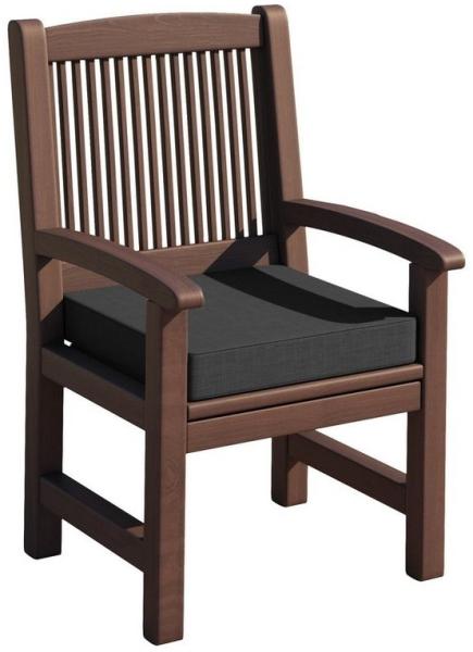 sunnypillow Bankauflage Stuhlkissen mit abnehmbarem Bezug Bankkissen Bankpolster Polsterauflage Auflage für Gartenbank viele Farben und Größen zur Auswahl (60 x 60 x 5 cm, Anthrazit)