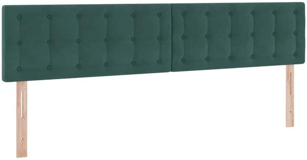 vidaXL Bett mit Stauraum und LED mit LED Dunkelgrün 200 x 200 cm Samt 3371538 Bild 10