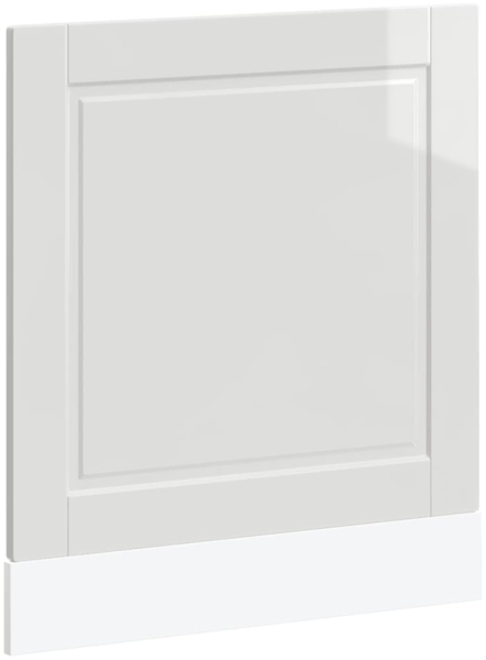 vidaXL Geschirrspülerblende Porto Hochglanz-Weiß 60x1,5x67 cm 854139