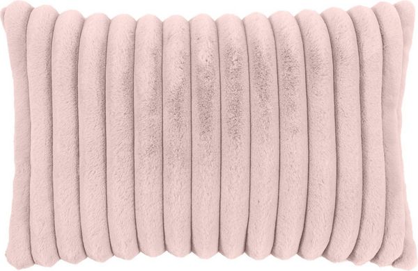 MAGMA Kissenhülle RAYA Fellimitat Streifen Look altrose ca. 40 x 60 cm